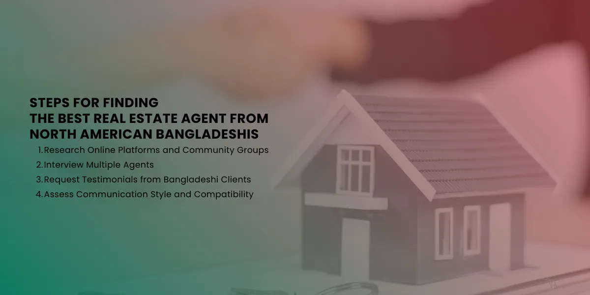 Steps for Finding the Best Real Estate Agent from North American Bangladeshis